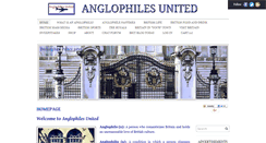 Desktop Screenshot of anglophilesunited.com