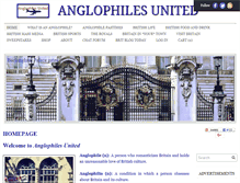 Tablet Screenshot of anglophilesunited.com